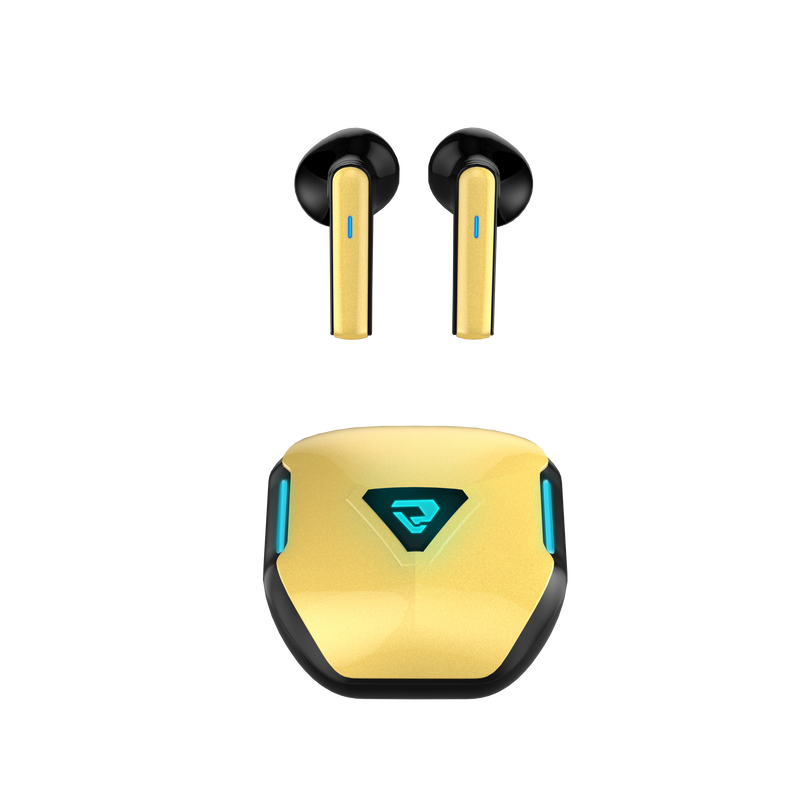 <i>TOUCHMATE</i> Gaming Earbuds | True Wireless Earbuds for Gaming & Music | Yellow