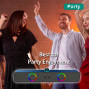 <b><i>TOUCHMATE</i></b> Bluetooth Soundbar Speaker with RGB Lights, Volume Knob, FM & AUX | Loud BASS | USB & SD Card Support
