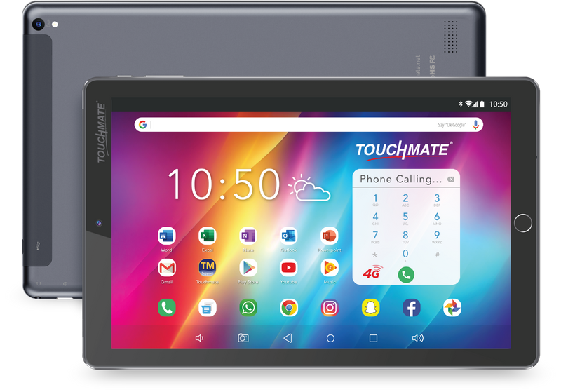 TOUCHMATE 10.1” 4G Calling Tablet with MS Office| 128GB Built-in Memory | 4GB RAM |