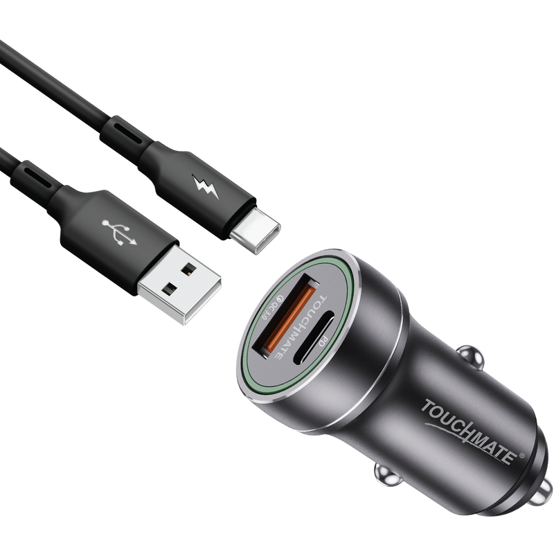 <i>TOUCHMATE</i> 25W PD Quick Car Charger