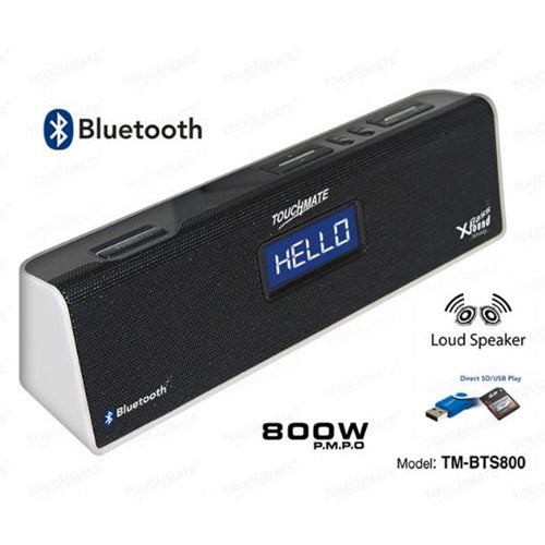 Bluetooth Rechargeable Speaker With Built-In USB/SD/FM/Clock