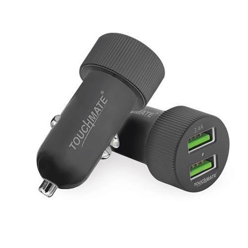 2 USB Port Car Charger with Type-C Cable