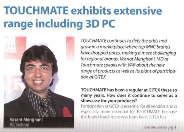TOUCHMATE GITEX 2010 - Press Releases
