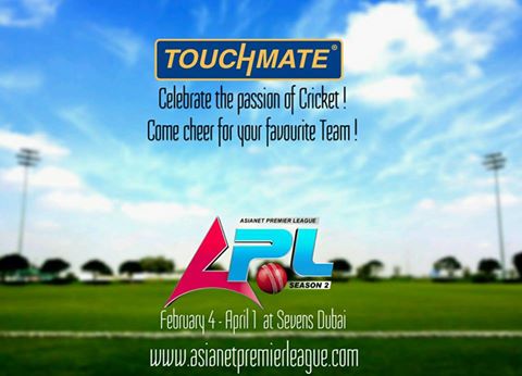 Gulf News : Asianet Premier League Cricket tournament TOUCHMATE win over University of Wollongong (Dubai) team