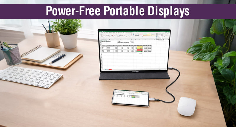 Power-Free Portable Monitor