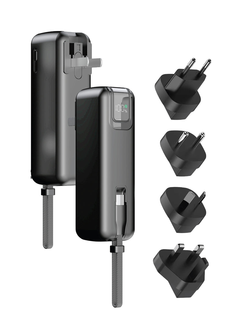 TOUCHMATE 2-in-1 Power Bank 5000mAh & Wall Charger – Charge Anytime, Anywhere
