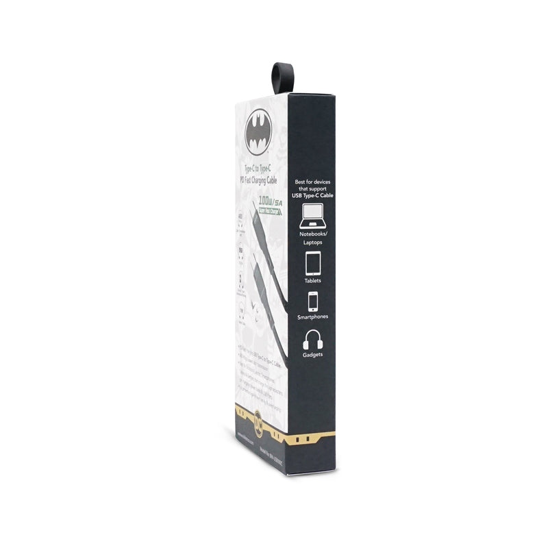 <i>BATMAN</i> Type-C to Type-C PD Fast Charging Cable  | SKU : BM-USB100C