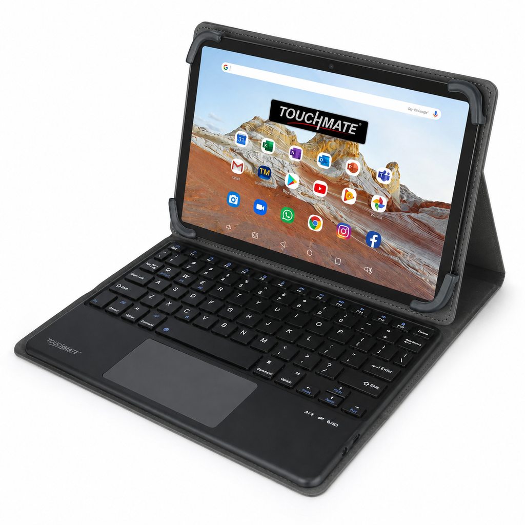 Trackpad Tablet TOUCHMATE Universal Tablet Cover with Bluetooth Keyboard & Trackpad