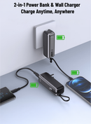 TOUCHMATE 2-in-1 Power Bank 5000mAh & Wall Charger – Charge Anytime, Anywhere