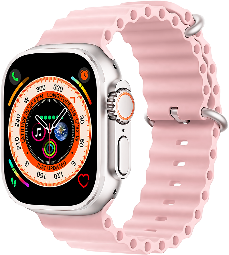 TOUCHMATE Smartwatch with Bluetooth Calling & Extra Strap | Pink