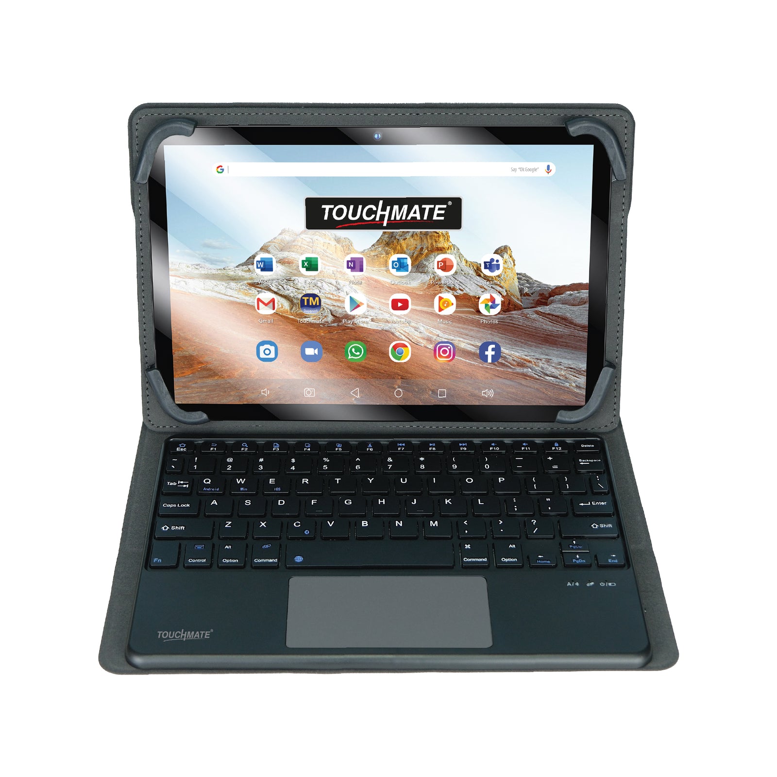 Trackpad Tablet TOUCHMATE Universal Tablet Cover with Bluetooth Keyboard & Trackpad