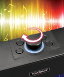 <b><i>TOUCHMATE</i></b> Bluetooth Soundbar Speaker with RGB Lights, Volume Knob, FM & AUX | Loud BASS | USB & SD Card Support