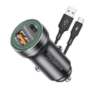 <i>TOUCHMATE</i> 25W PD Fast Car Charger with Type-C Cable