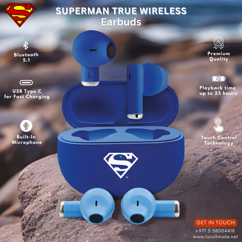 SUPERMAN True Wireless Earbuds | SKU : SB-TWS100