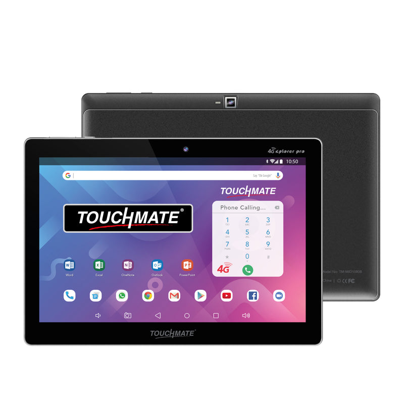 TOUCHMATE 10.1" Octa-Core 4G Calling Tablet  with MS Office - (4G Xplorer Pro) | 64GB Memory | 4GB RAM