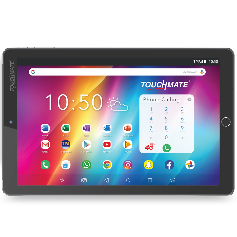 TOUCHMATE 10.1” 4G Calling Tablet with MS Office| 128GB Built-in Memory | 4GB RAM |