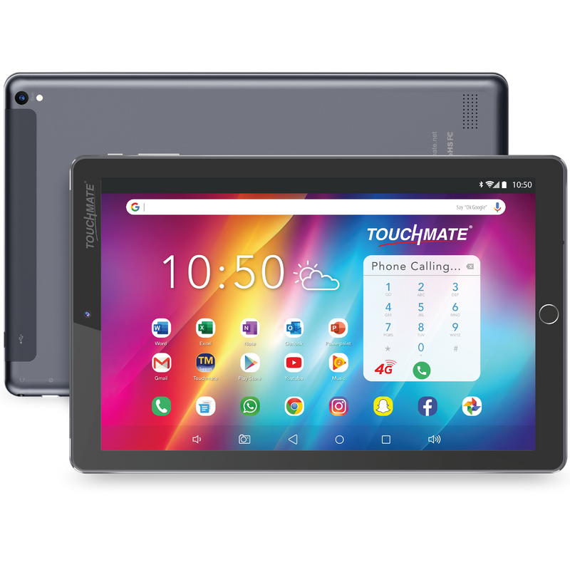 TOUCHMATE 10.1” 4G Calling Tablet with MS Office| 128GB Built-in Memory | 4GB RAM |