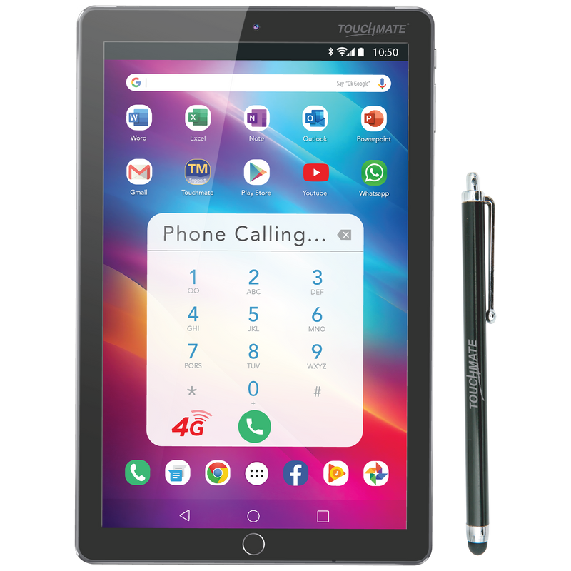 TOUCHMATE 10.1” 4G Calling Tablet with MS Office| 128GB Built-in Memory | 4GB RAM |