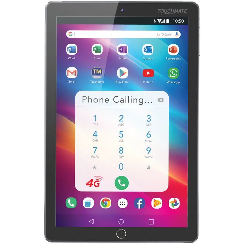TOUCHMATE 10.1” 4G Calling Tablet with MS Office| 128GB Built-in Memory | 4GB RAM |