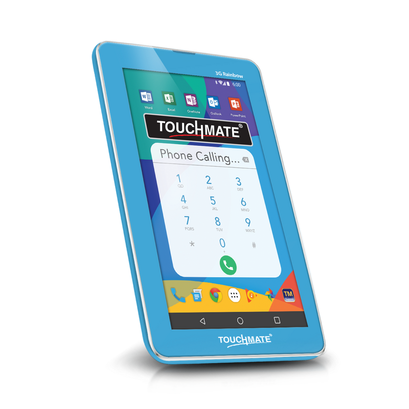 TOUCHMATE 7"  3G Calling Quad Core Tablet  with MS Office - (3G Rainbow) | SKU: TM-MID795BL