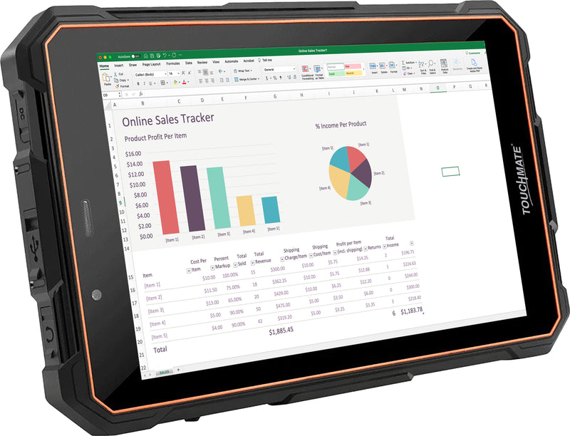 TOUCHMATE 8" Rugged Tablet | 128GB 6GB RAM