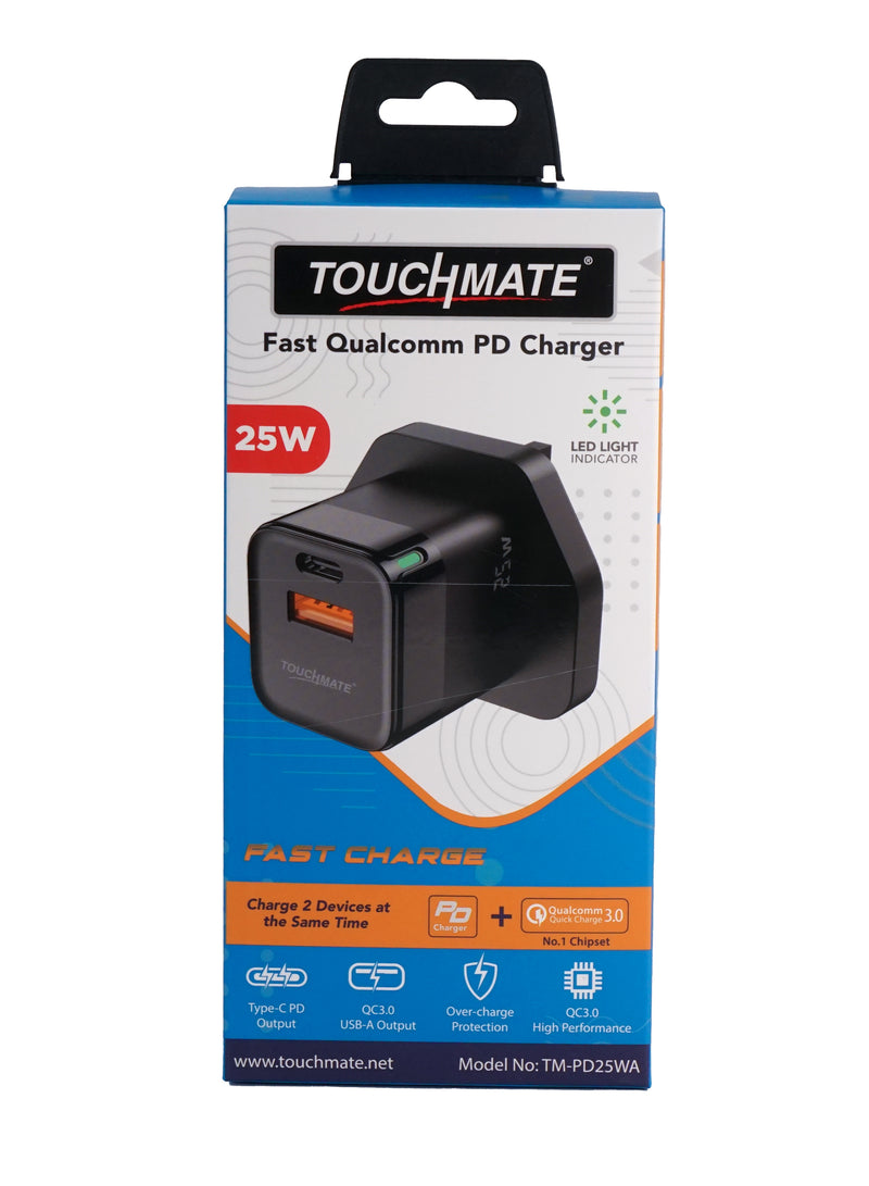 <i>TOUCHMATE</i> Fast Qualcomm PD Charger