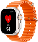 TOUCHMATE Smartwatch with Bluetooth Calling & Extra Strap | Orange
