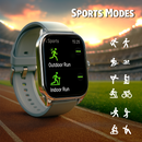<i>TOUCHMATE</i> AMOLED Calling Fitness Smartwatch – Includes 3 Free Straps Worth AED 60