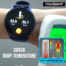 TOUCHMATE Super Slim AMOLED Calling Smartwatch with EXTRA Black STRAP worth 30 Dhms