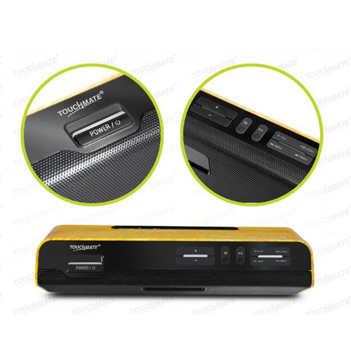 Bluetooth Rechargeable Speaker With Built-In USB/SD/FM/Clock