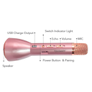 Wireless Karaoke Mic with Bluetooth Speaker , Echo & Powerbank Function (Party Karaoke)