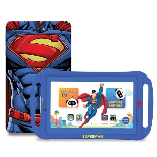 SUPERMAN 7"  3G Calling Quad Core Kids Tablet  with MS Office - (3G Kids Tab) | SKU: TM-MID792SB