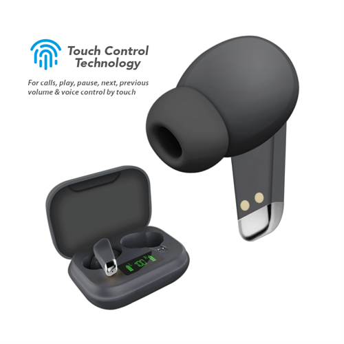 True Wireless Earbuds  with Digital Display | SKU : TM-BTH350B