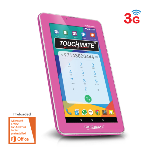 TOUCHMATE 7"  3G Calling Quad Core Tablet  with MS Office - (3G Rainbow) | SKU: TM-MID795P