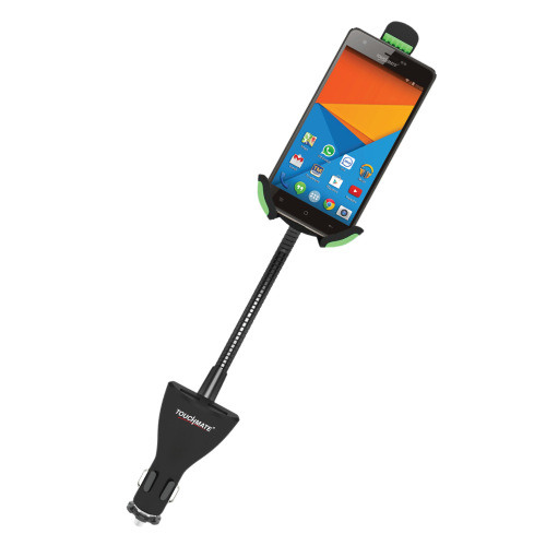 Universal Mobile Holder with Dual USB Car Charger