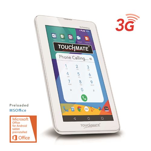 TOUCHMATE 7"  3G Calling Quad Core Tablet  with MS Office - (3G Rainbow) | SKU: TM-MID795W