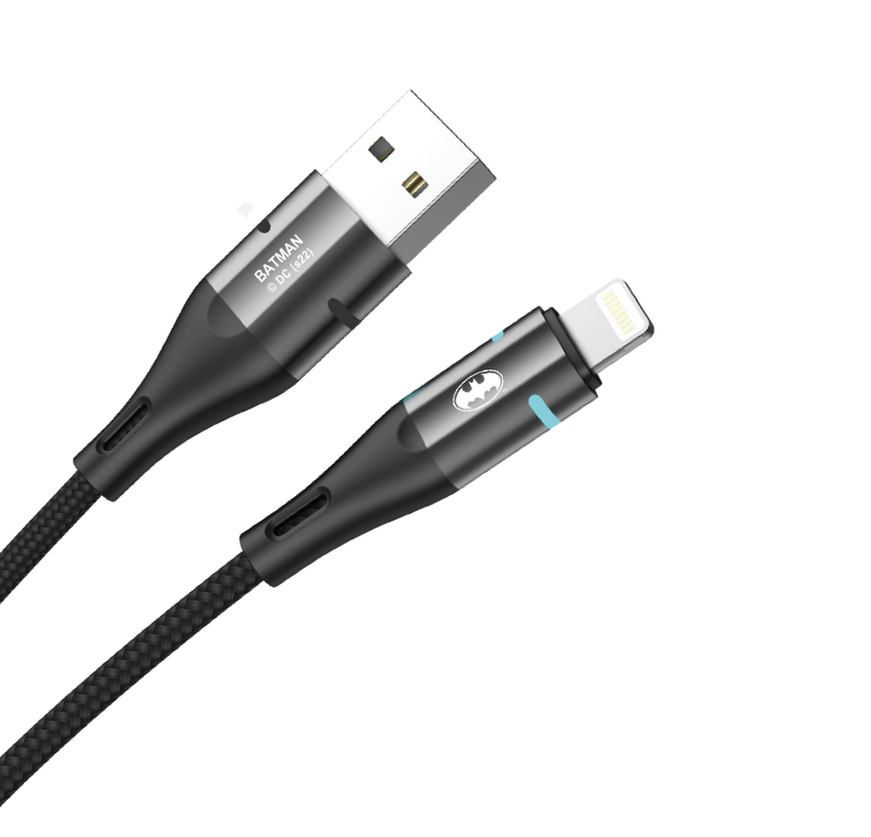 <i>BATMAN</i> 2 Meter Lightning Quick Charging Cable | SKU : BM-USB2A