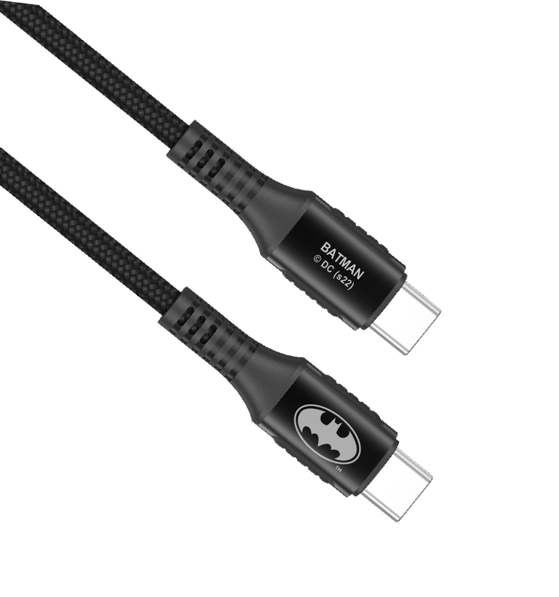 <i>BATMAN</i> Type-C to Type-C PD Fast Charging Cable  | SKU : BM-USB100C