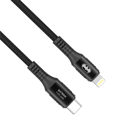 Batman Type-C to Lightning 20W, 2.22A PD cable 1 Metre