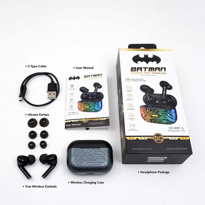 BATMAN Gaming Pro Earbuds | SKU : BM-TWS250
