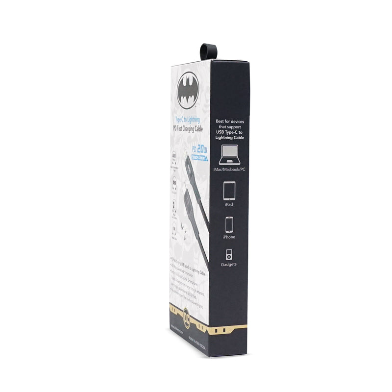<i>BATMAN</i> Type-C to Lightning PD Fast Charging Cable | SKU : BM-USB20A