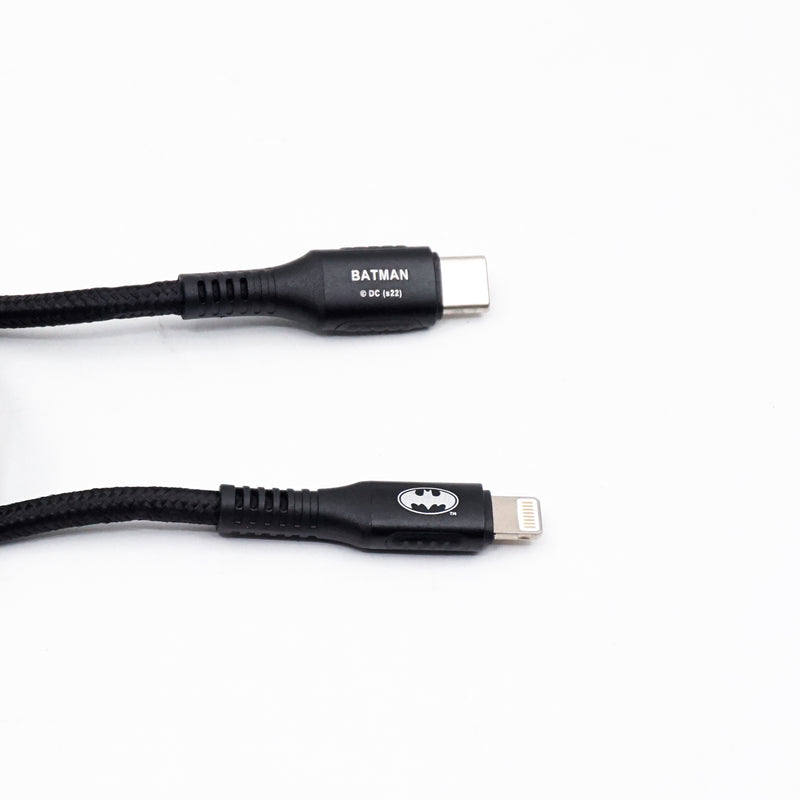<i>BATMAN</i> Type-C to Lightning PD Fast Charging Cable | SKU : BM-USB20A