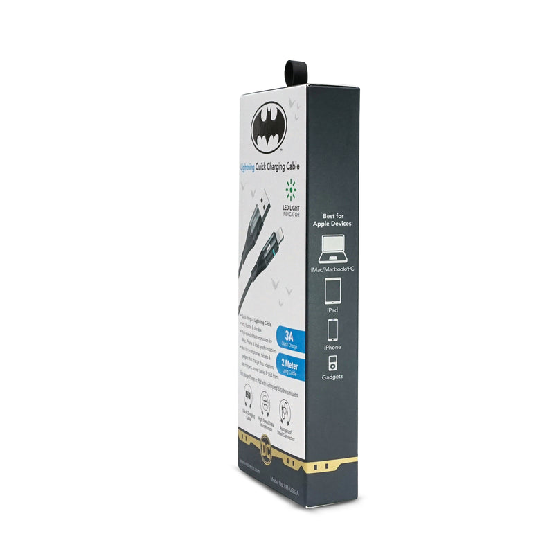 <i>BATMAN</i> 2 Meter Lightning Quick Charging Cable | SKU : BM-USB2A