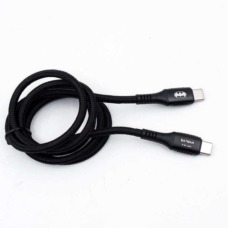 <i>BATMAN</i> Type-C to Type-C PD Fast Charging Cable  | SKU : BM-USB100C