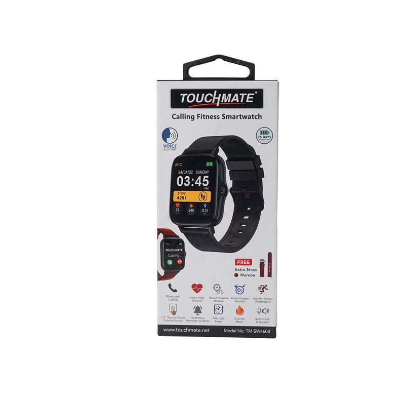 <i>TOUCHMATE</i> Calling Fitness Smartwatch | SKU : TM-SW460B