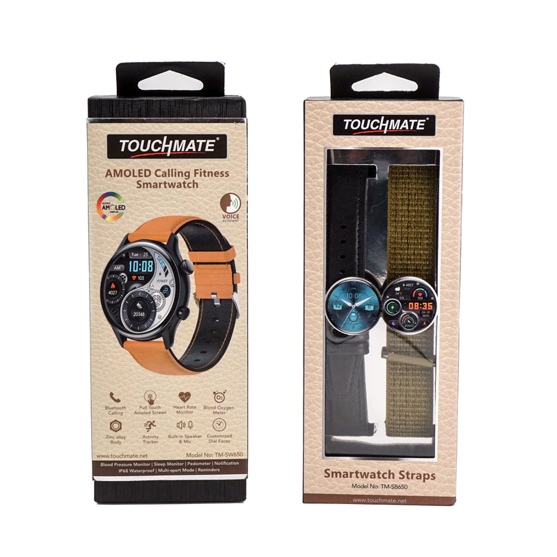 <i>TOUCHMATE</i> AMOLED Calling Fitness Smartwatch | TM-SW650