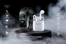 <i>TOUCHMATE</i> Waterproof Fitness Band with Wireless Bluetooth TWS Earbuds | SKU : TM-SW100BT