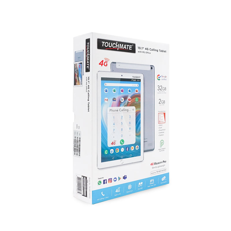 <i>TOUCHMATE</i> 10.1" 4G Calling Quad Core Tablet with MS Office | SKU :  TM-MID1065NW