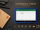 SUPERMAN 8" Tablet with MS Office - (Super Tab) | SKU : TM-MID870SB