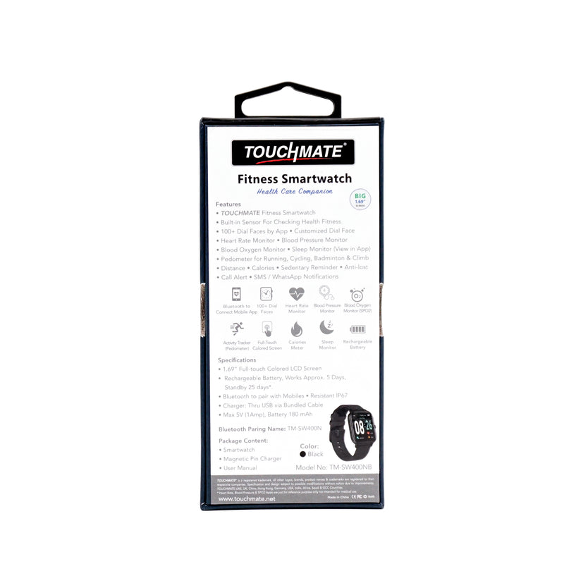 TOUCHMATE Fitness Smartwatch | SKU : TM-SW400NB
